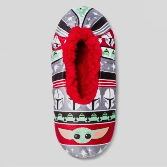 Star wars - Women's Star Wars the Mandalorian Slipper Socks Shoe Size 7-9.5 - Picture 6 of 8